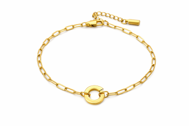 Ruby mit Verschluss RUND - gold