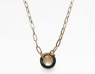 Ruby mit Verschluss RUND - gold