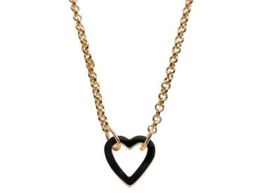 Ming mit Verschluss HERZ - gold