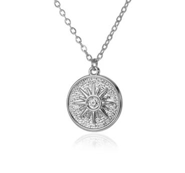 PLATE SUN silver