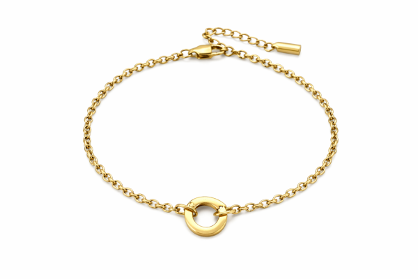 Ming mit Verschluss RUND - gold