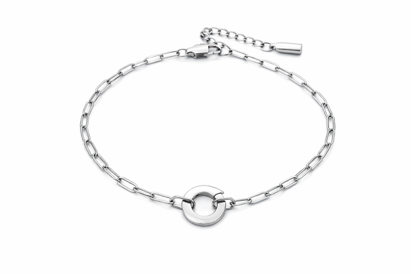 Ruby mit Verschluss RUND - silber