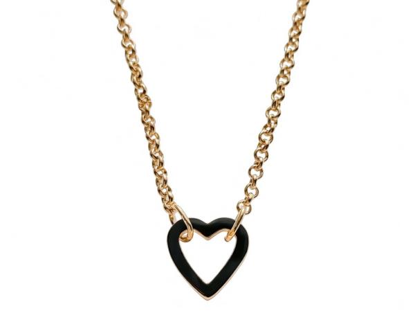 Ming mit Verschluss HERZ - gold