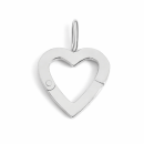 Charmträger HERZ - silber